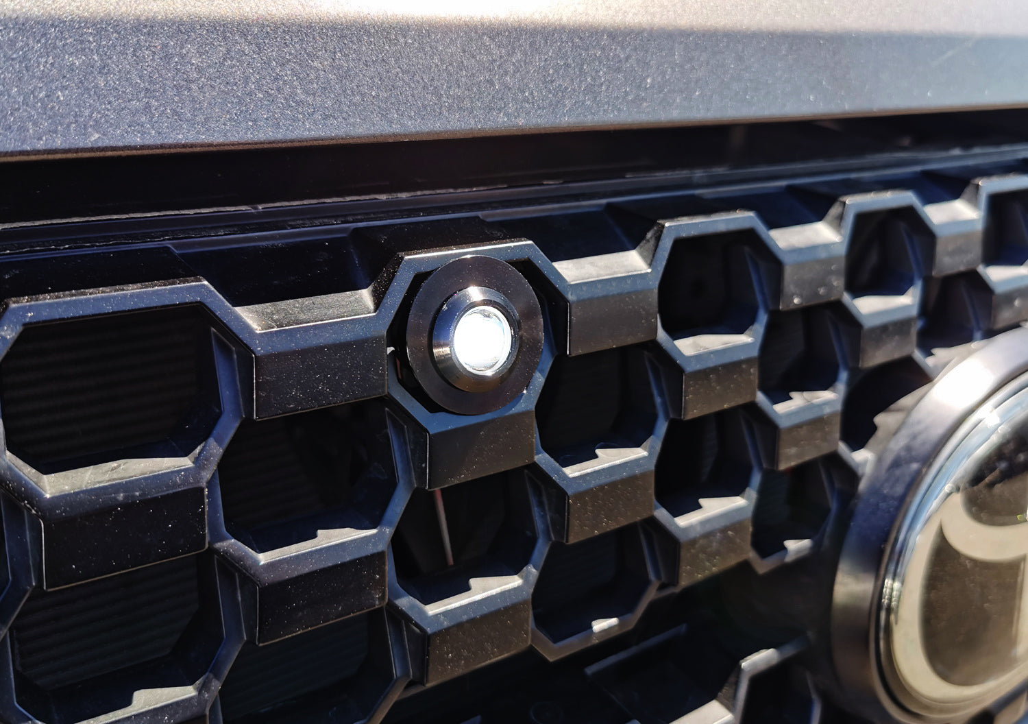 20mm Xenon White Projector Lens 3W Flush/Surface Mount LED Bolt Lights for Cars - Durable Automotive Interior Lighting for Doors, Footwells, and Dashboard Accents