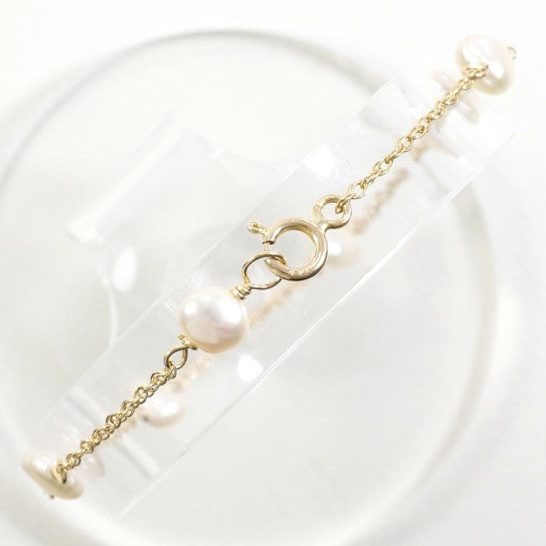 14K Yellow Gold Pearl Bracelet for Women - Elegant Pearl Jewelry Gift for Birthday, Anniversary & Special Occasions | Perfect for Weddings, Parties & Formal Events