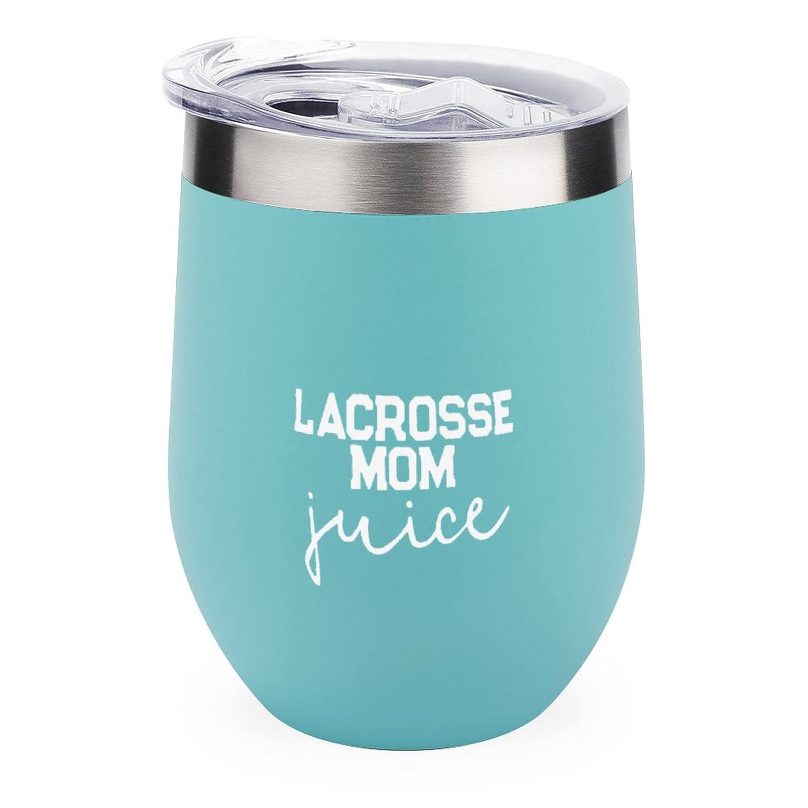 Funny Lacrosse Mom Coffee Mug - 12oz Insulated Tumbler with Lid - Perfect Lacrosse Mom Birthday Gift for Women & Men - Great for Games, Practice & Team Events