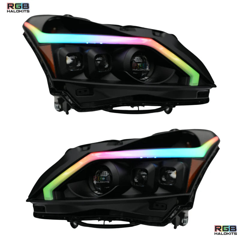 Infiniti G37 Multicolor LED Headlights - Compatible with 2010-2013 Models | Upgrade Your Car Lighting for Night Driving & Custom Style