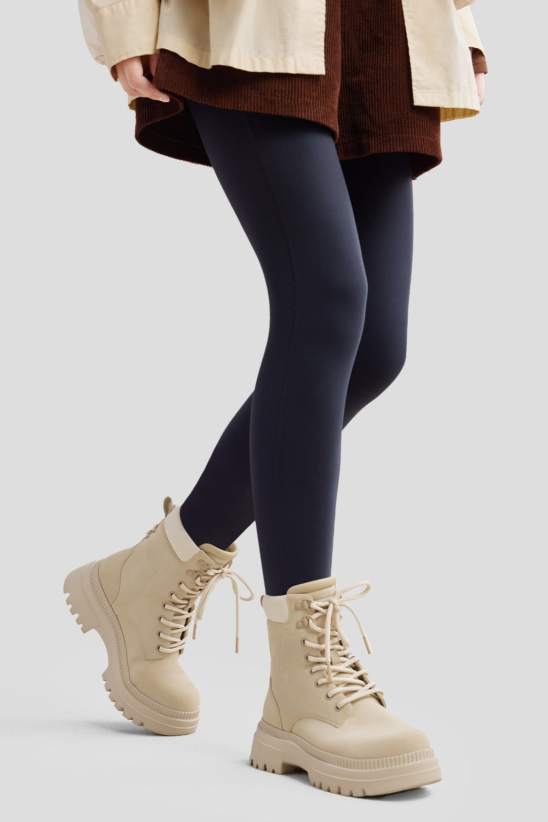 Women's Lightweight Soft Platform Martin Boots - Comfortable & Stylish Ankle Boots for Everyday Wear, Walking & Casual Outfits