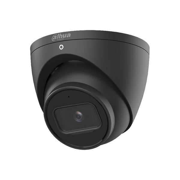 Dahua 4MP Outdoor Turret Security Camera - IP66 Weatherproof, Night Vision, 2.8mm Lens (Model: DH-IPC-HDW3466EMP-AUS-BLK) for Home & Business Surveillance