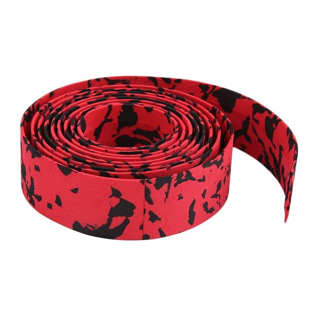 Zerlibeaful 2-Pack Cork Bicycle Handlebar Tape - Non-Slip Road Bike Grip Wrap for Comfortable Cycling | Perfect for Commuting, Racing & Long-Distance Rides