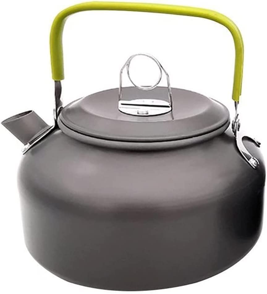 **1.2L Portable Aluminum Camping Tea Kettle - Lightweight, Corrosion-Resistant Outdoor Teapot for Hiking, Backpacking & Picnics - Compact & Easy to Carry**