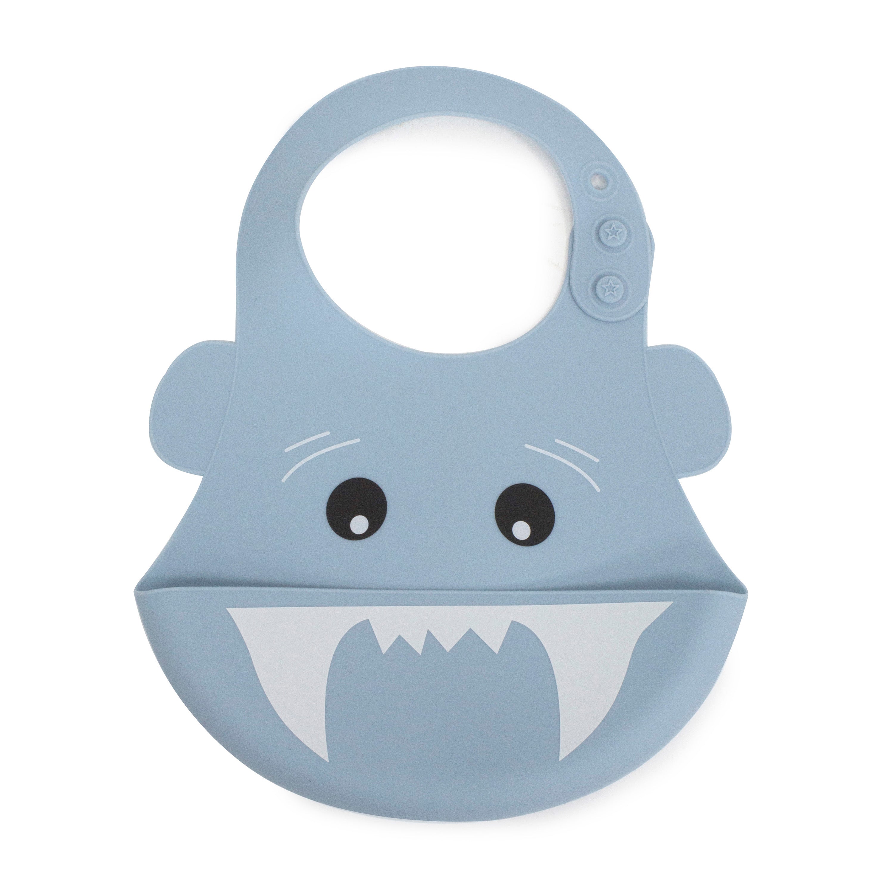 Shark Silicone Baby Bib - Cute Aussie Animals Design for Mess-Free Feeding - Perfect for Toddlers, Infants & Mealtime Fun