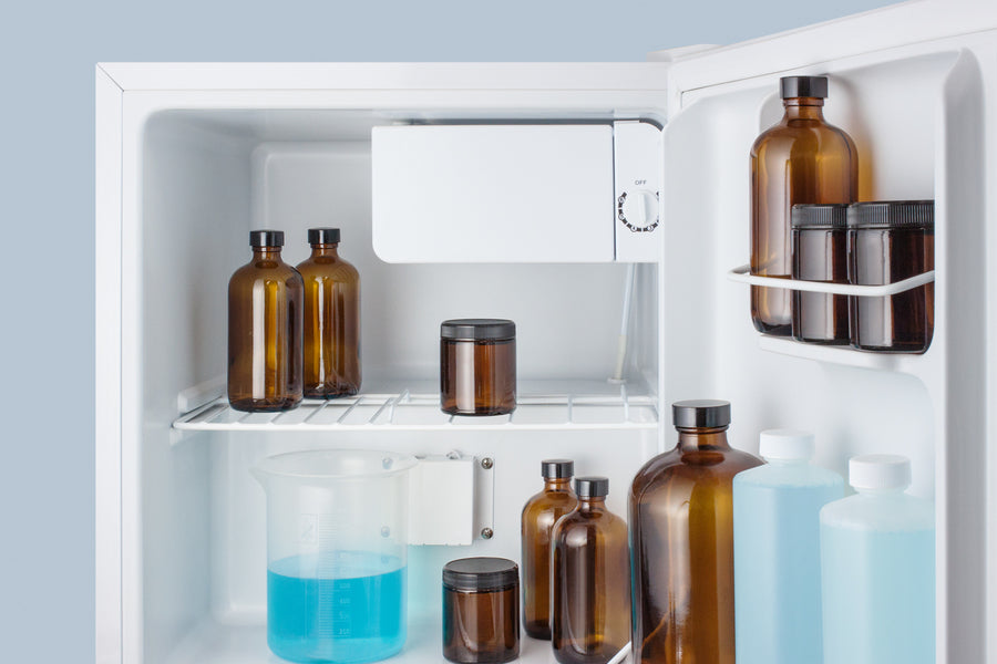 Accucold Compact Refrigerator Freezer with NIST Calibrated Thermometer - 1.9 Cu Ft Mini Fridge for Home, Office, Dorm, or RV | Perfect for Beverages, Snacks & Medication Storage