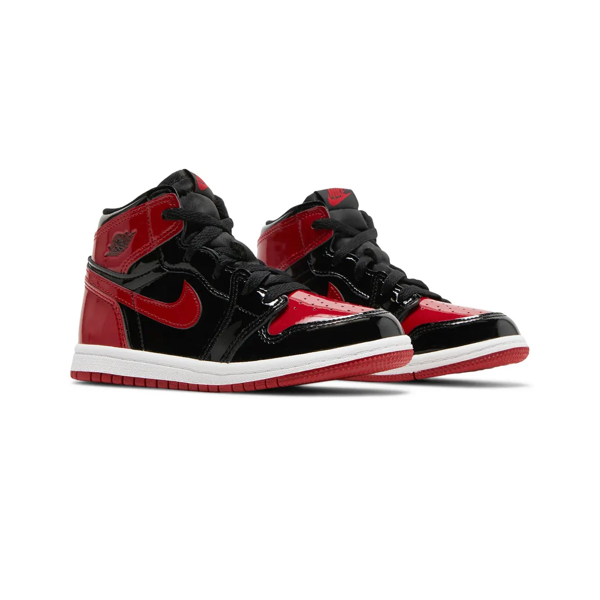 Air Jordan 1 'Patent Bred' TD (2021) - Men's Basketball Shoes for Streetwear & Sneaker Collection | Perfect for Casual Wear, Sports & Fashion Outfits
