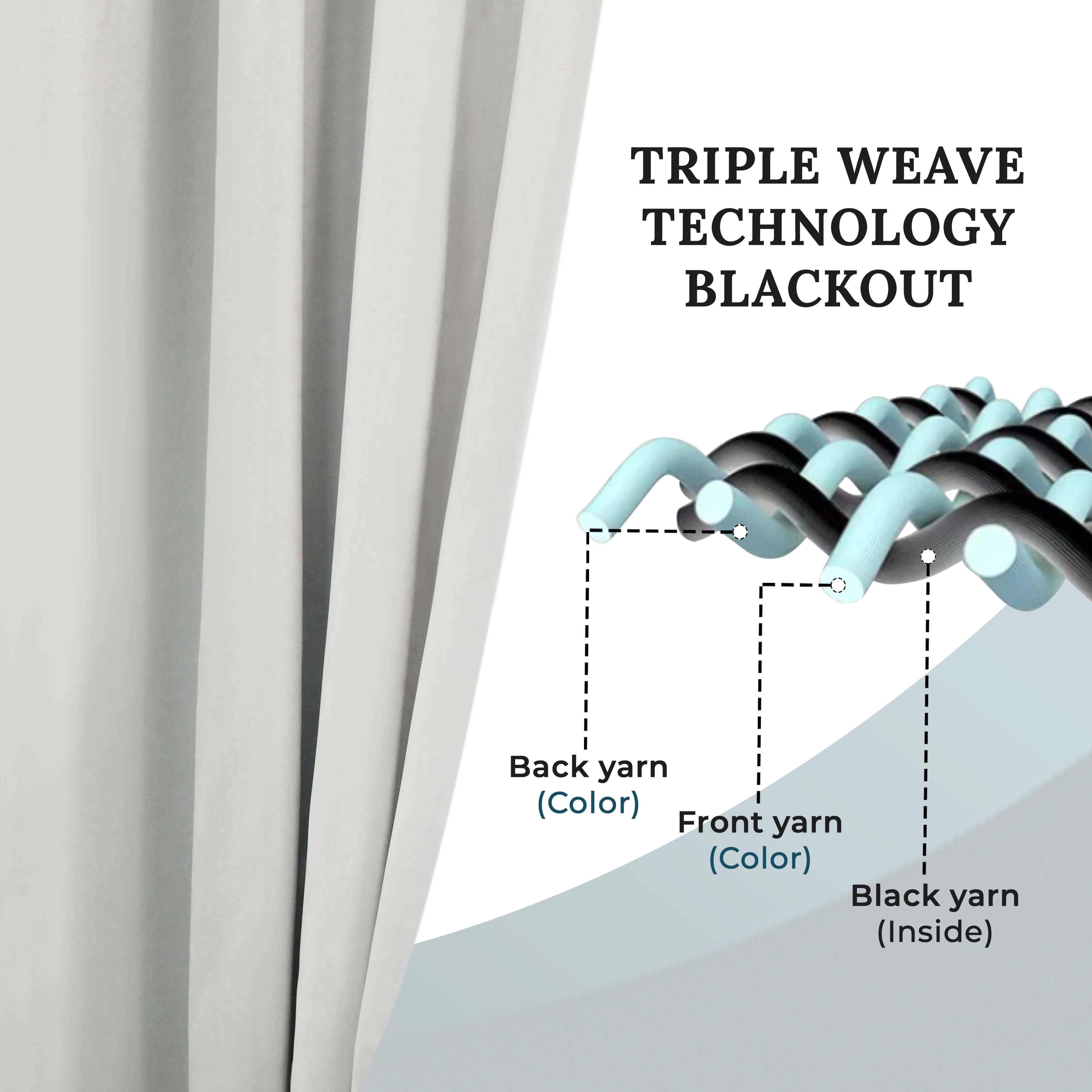 Solid Classic Modern Grommet Blackout Curtain Set - Thermal Insulated Window Drapes for Living Room & Bedroom - Noise Reducing & Light Blocking for Better Sleep