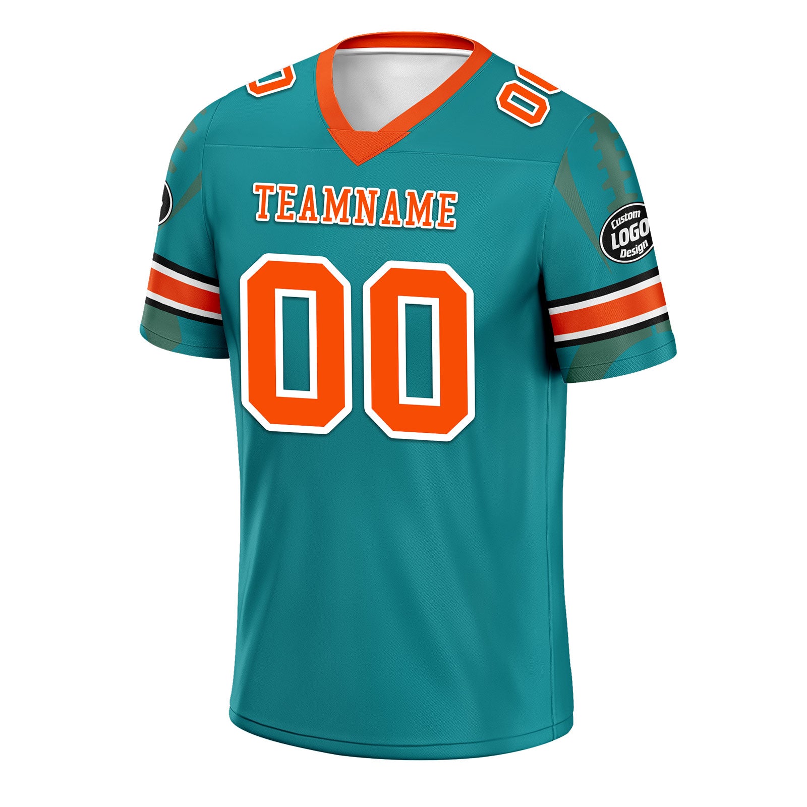 Custom Light Green Miami Personalized Authentic Football Jersey FBJ02 D025033 - Perfect for Game Day, Fan Events & Sports Enthusiasts