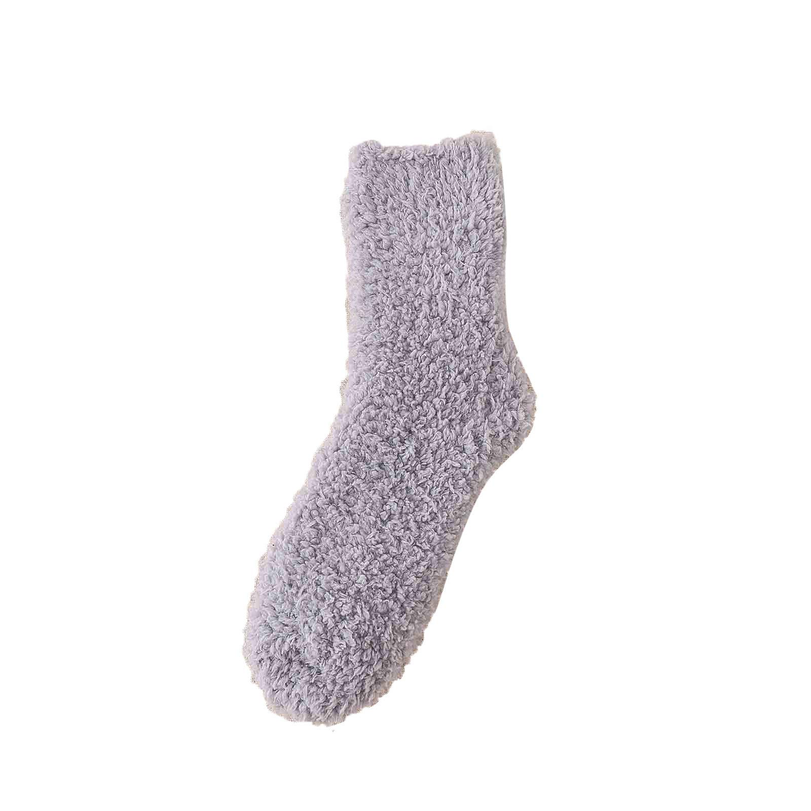 Cozy Women's Winter Fuzzy Socks - Soft Coral Fleece Thermal Socks for Women | Low Cut Comfortable Home Slipper Socks | Perfect for Lounging, Sleeping & Cold Weather Wear