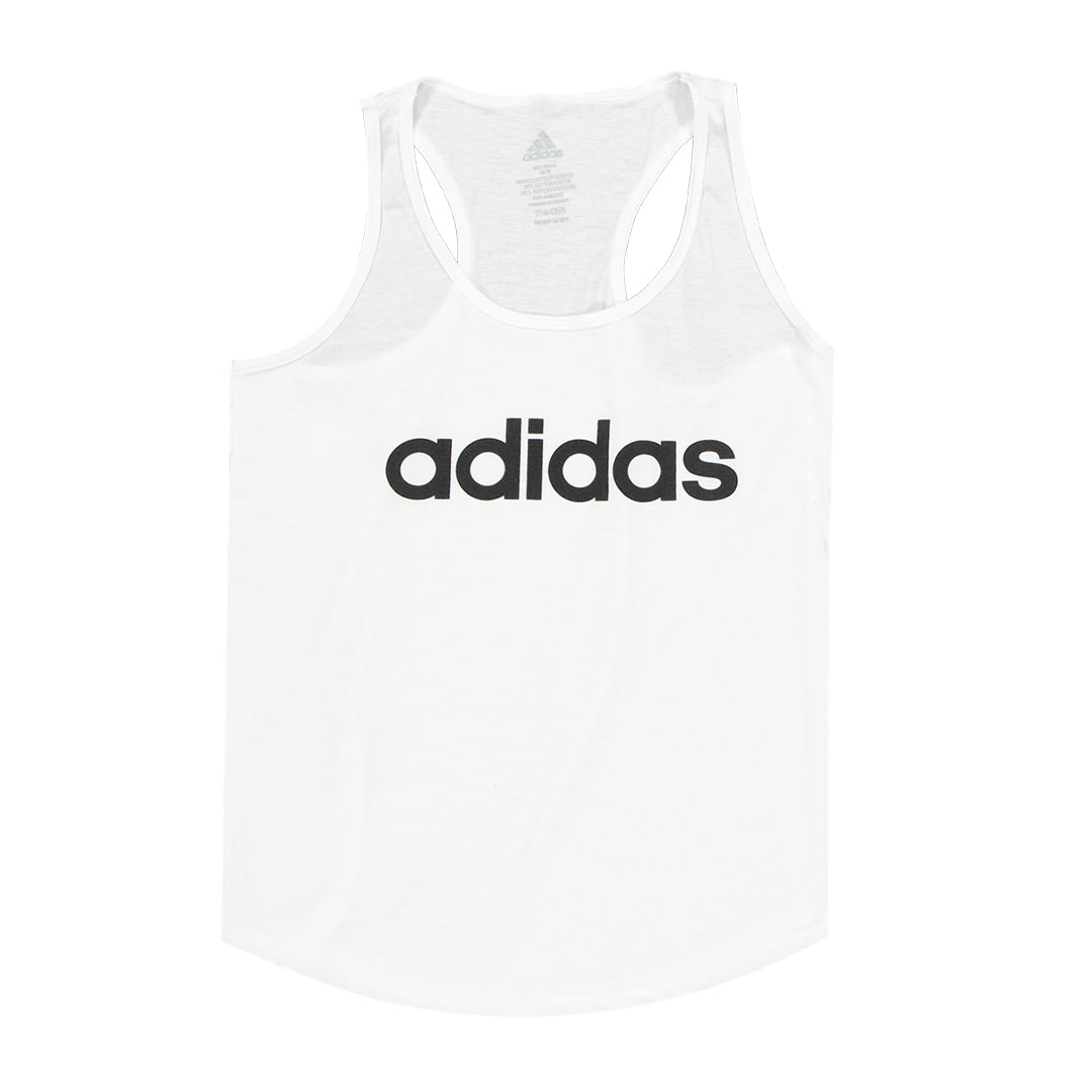 adidas Women's Essential Logo Tank Top (GL0567) - Soft Breathable Workout Tank for Gym, Yoga & Running | Athletic Casual Wear