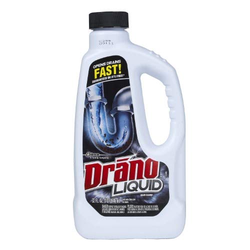 Drano Drain Cleaner QT - Fast-Acting Clog Remover for Kitchen Sinks, Showers & Bathtubs - Safe for Pipes