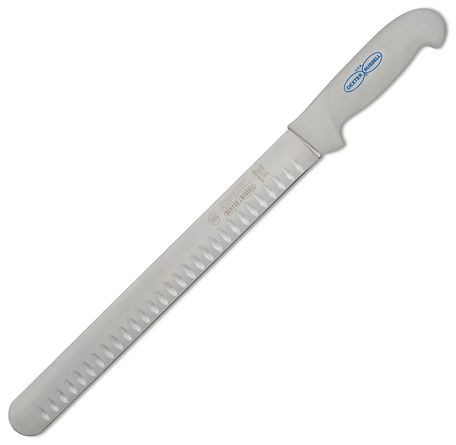 Premium Hollow Ground Slicer Knife - Ultra Sharp Stainless Steel Blade for Kitchen, BBQ, and Meat Cutting - Perfect for Chefs, Home Cooks, and Outdoor Cooking