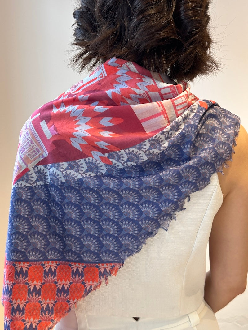 Premium Soft Cotton Scarf for Women - Lightweight Breathable Fashion Accessory - Perfect for Travel, Office & Casual Outfits