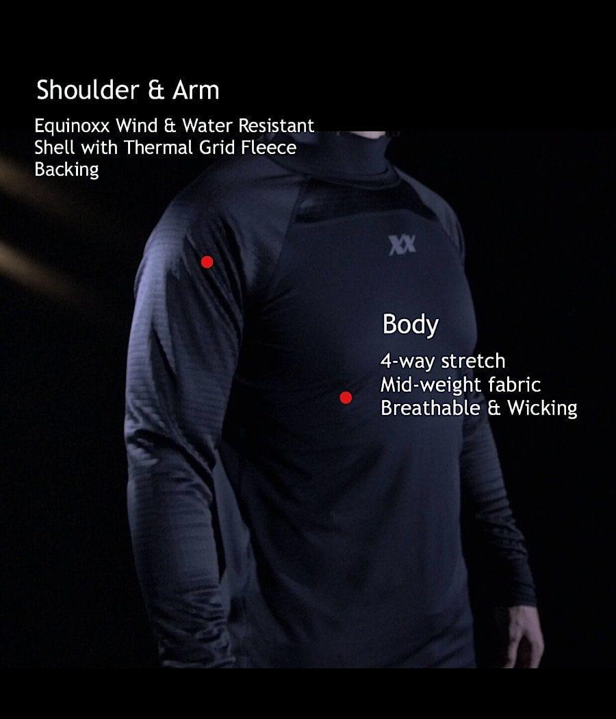 Equinoxx Stage 3 Ultra Thermal Mock Neck Shirt - Lightweight Warmth Like a Winter Coat Without Bulk | Perfect for Outdoor Activities, Hiking & Cold Weather Layering