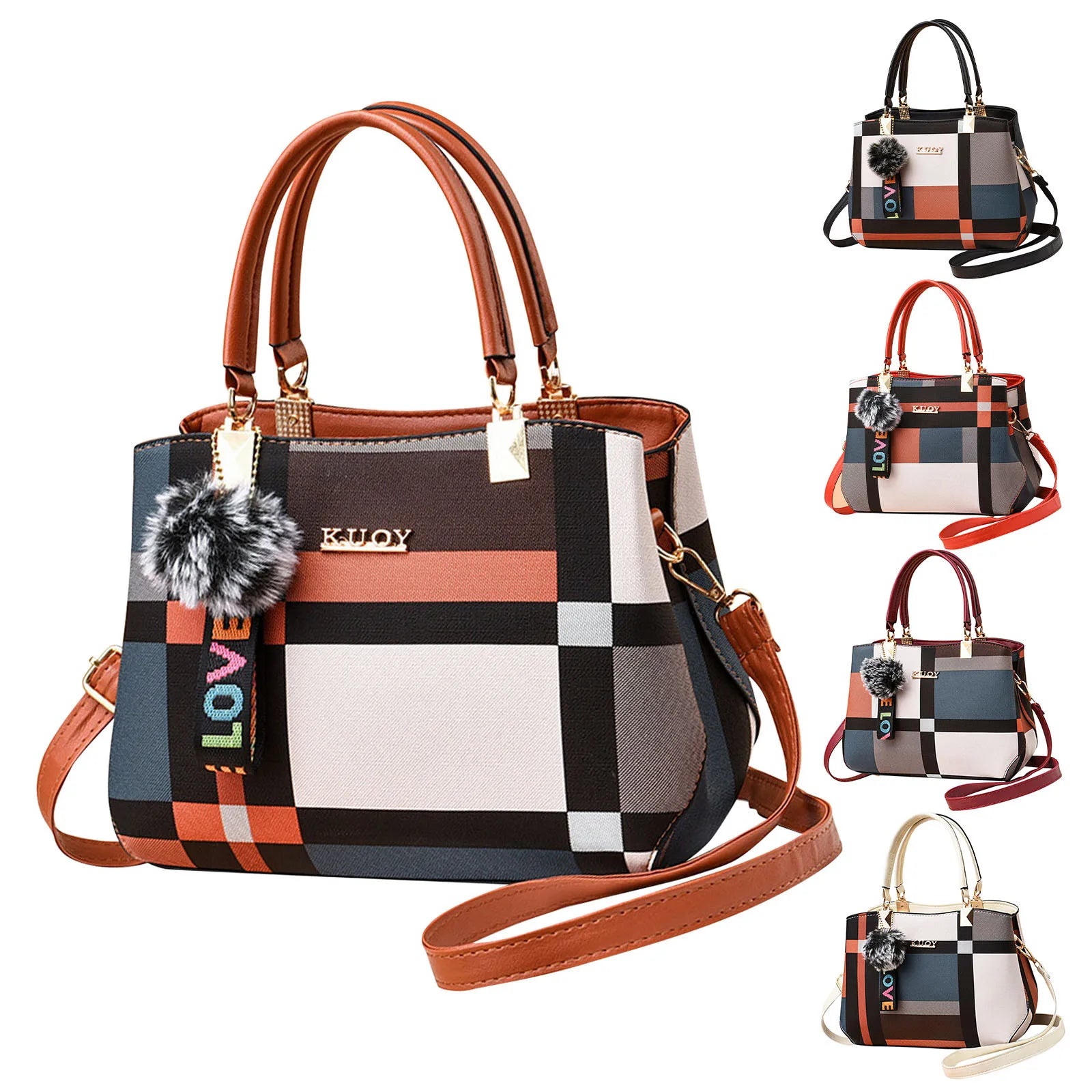 Luxury Designer Handbags for Women - European & American Style Crossbody Shoulder Bag - Nylon Fashion Purse for Daily Use, Travel & Shopping