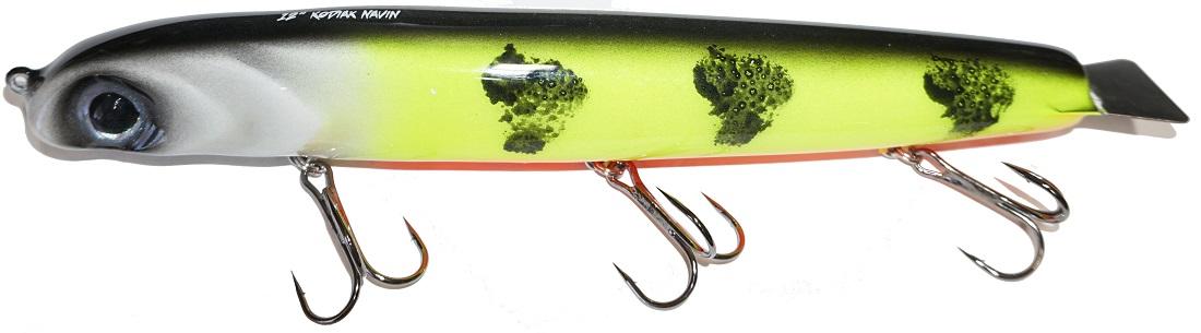 Chaos Tackle Kodiak Navin 12 Jerkbait Fishing Lure - Topwater Bass Fishing Bait for Freshwater & Saltwater - Perfect for Casting, Trolling and Jerking Techniques