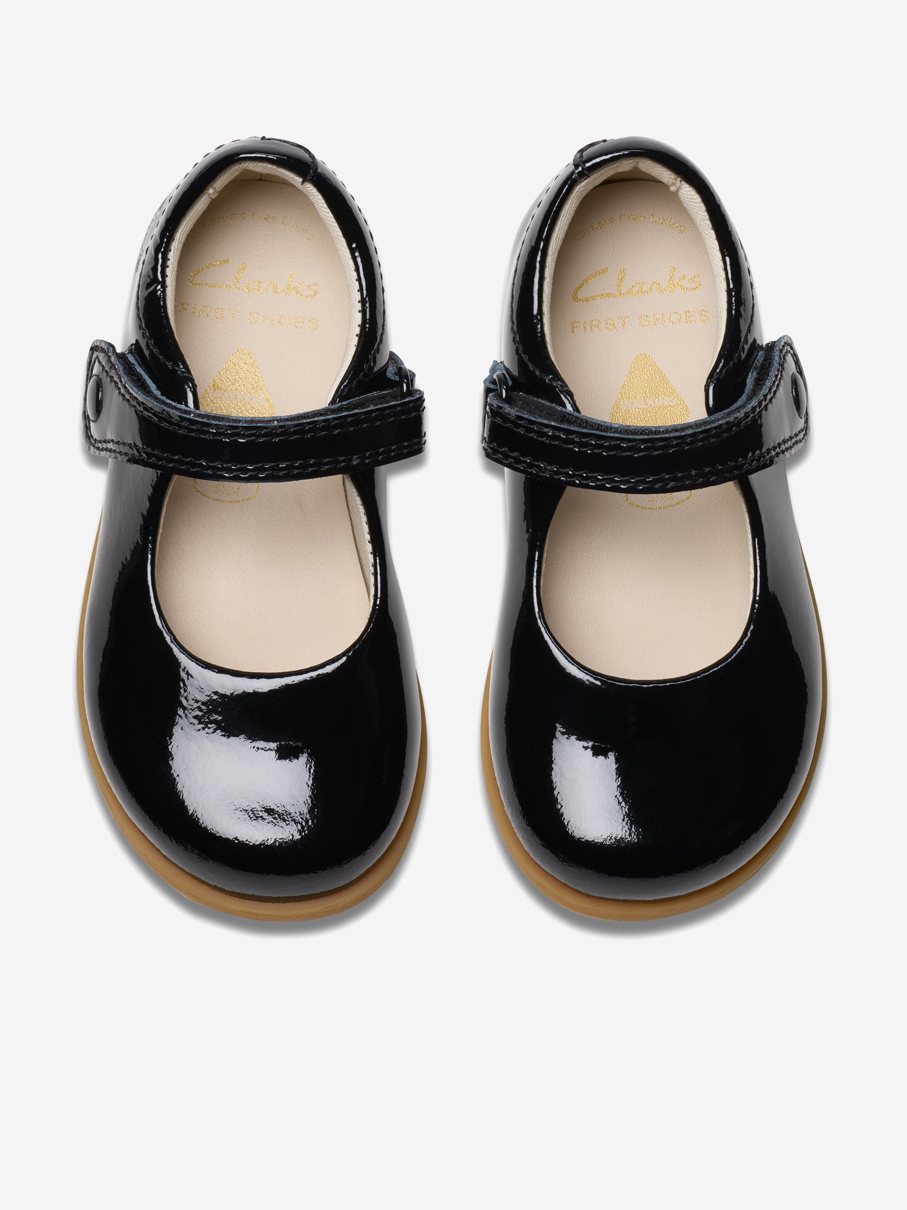 Baby Girls Black Patent Leather Mary Jane Shoes - Comfortable & Stylish First Walkers for Toddlers - Perfect for Parties, School & Special Occasions