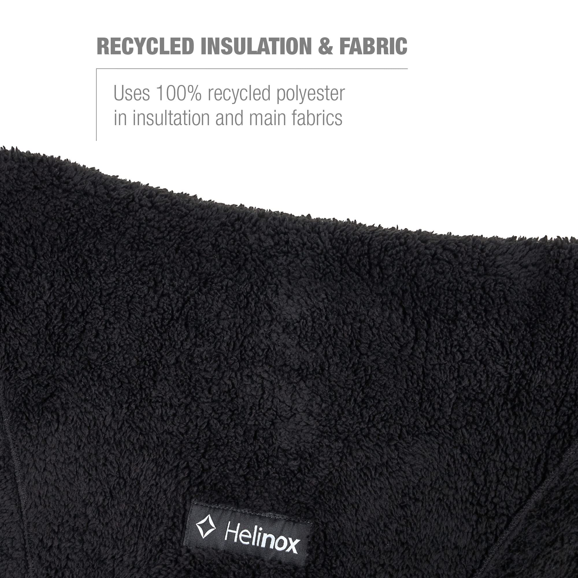 Helinox Fleece Seat Warmer Fitted Chair Cover for Chair One - Cozy Outdoor Camping Accessory for Hiking, Picnics & Backyard Relaxation
