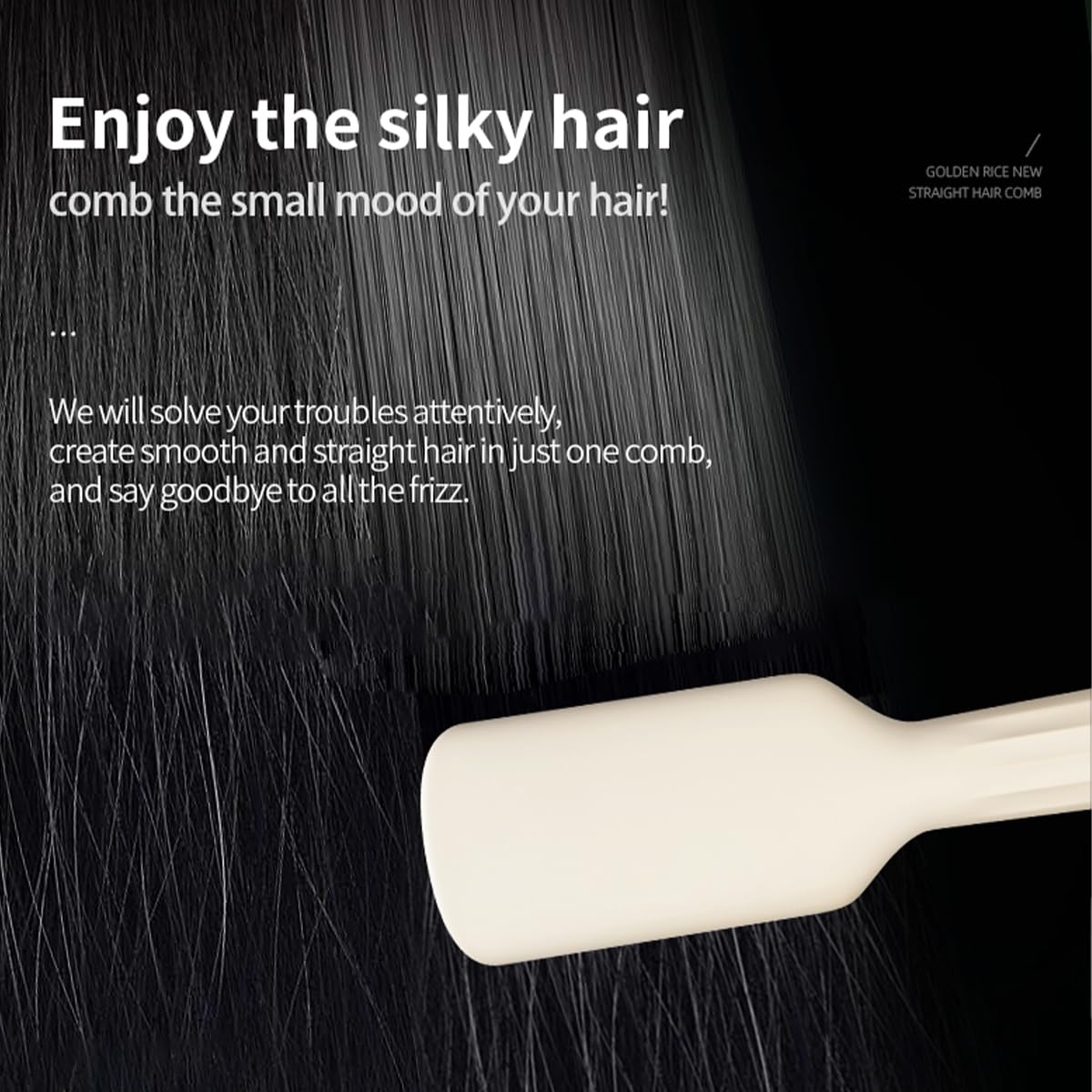 **Professional Hair Straightener Brush - Fast Heating 3-Speed Temperature Adjustable Styling Comb for Frizz-Free Smooth Hair - Perfect for Home, Travel & Salon Use**