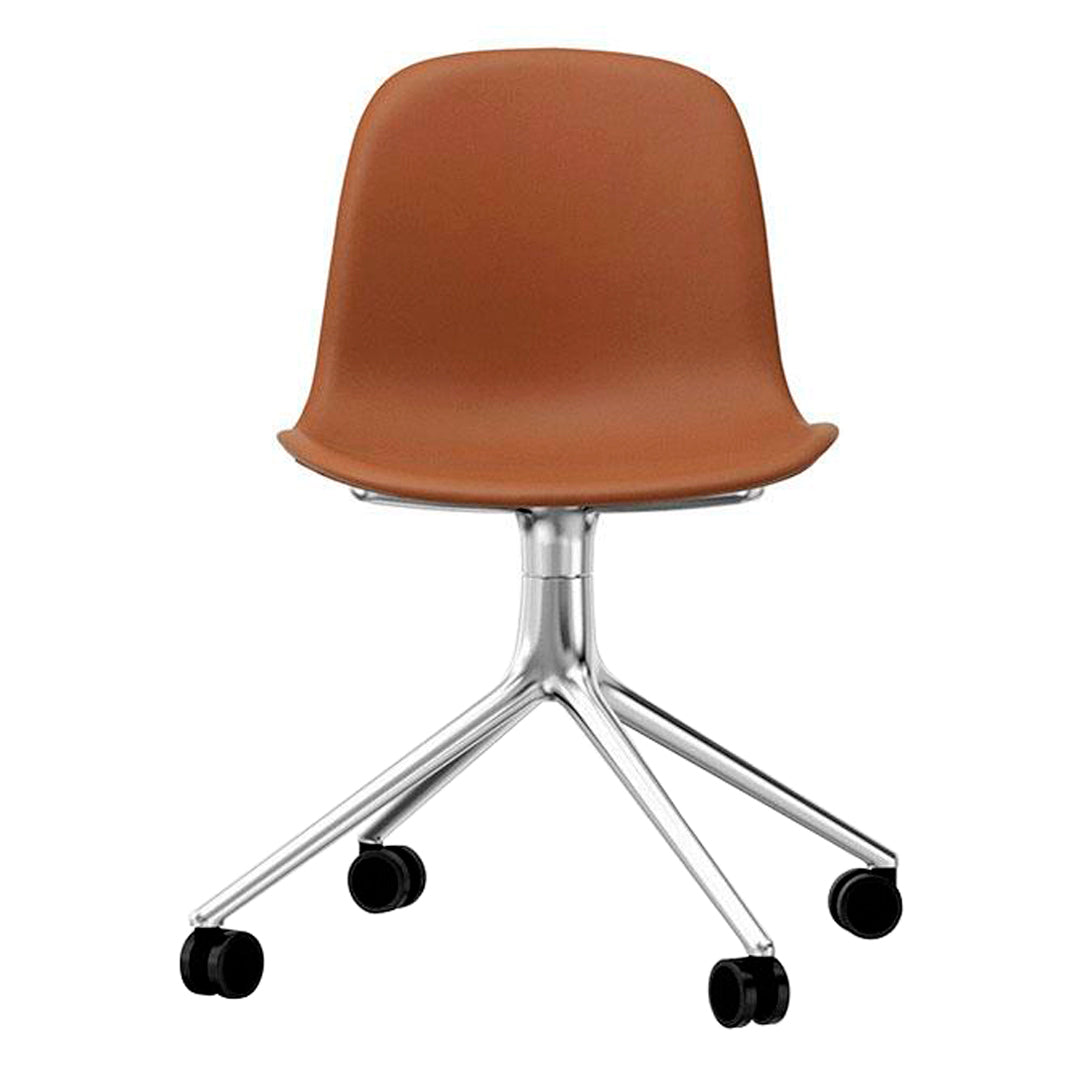 Ergonomic Form Chair with 4-Wheel Swivel Base & Comfortable Upholstery - Perfect for Office, Home Office, and Conference Room Use