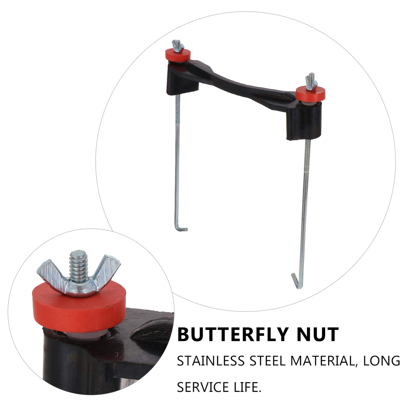 VICASKY Universal Car Battery Hold Down Bracket Kit - Adjustable Battery Stand with Rubber Coupler & Bolts for Secure Storage - Perfect for Vehicle Battery Maintenance & Replacement (Fits 7 Car Models)