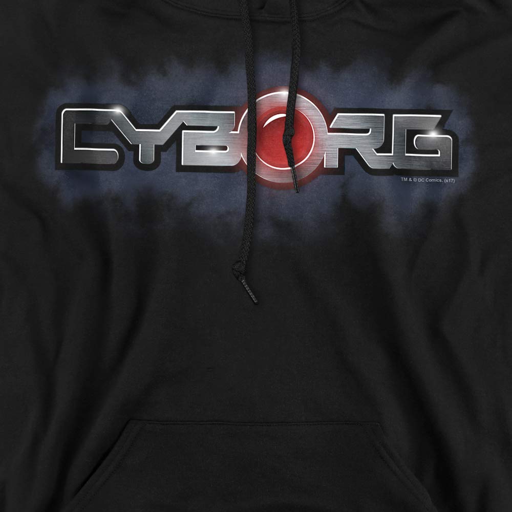 Cyborg Chrome Logo Pullover Hoodie for Men - XXL Size, Comfortable Streetwear for Casual Wear, Gym & Outdoor Activities