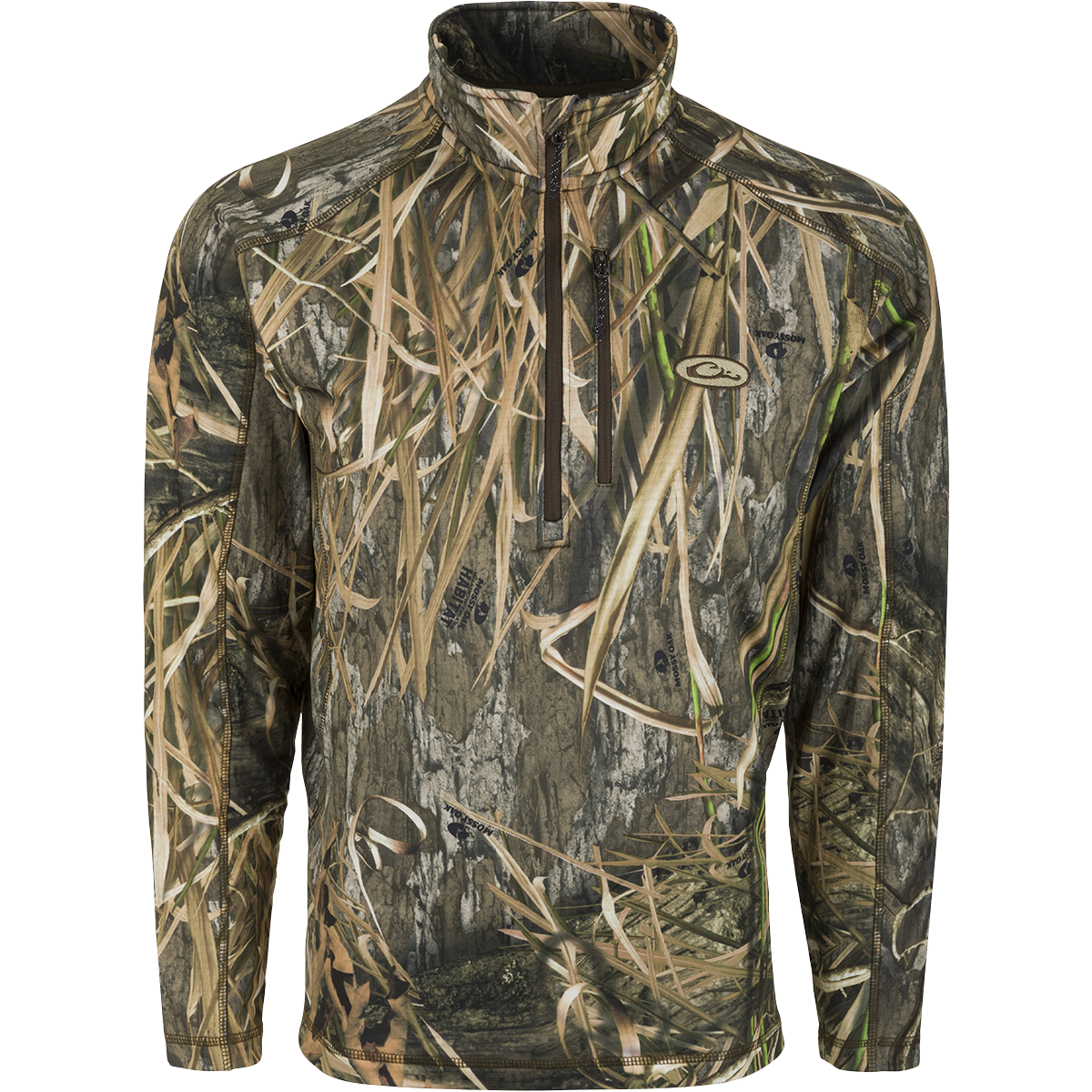 MST Breathelite Quarter Zip Camo Pullover - Lightweight Performance Fleece Jacket for Men | Outdoor Hiking, Running & Casual Wear | Camouflage Athletic Top