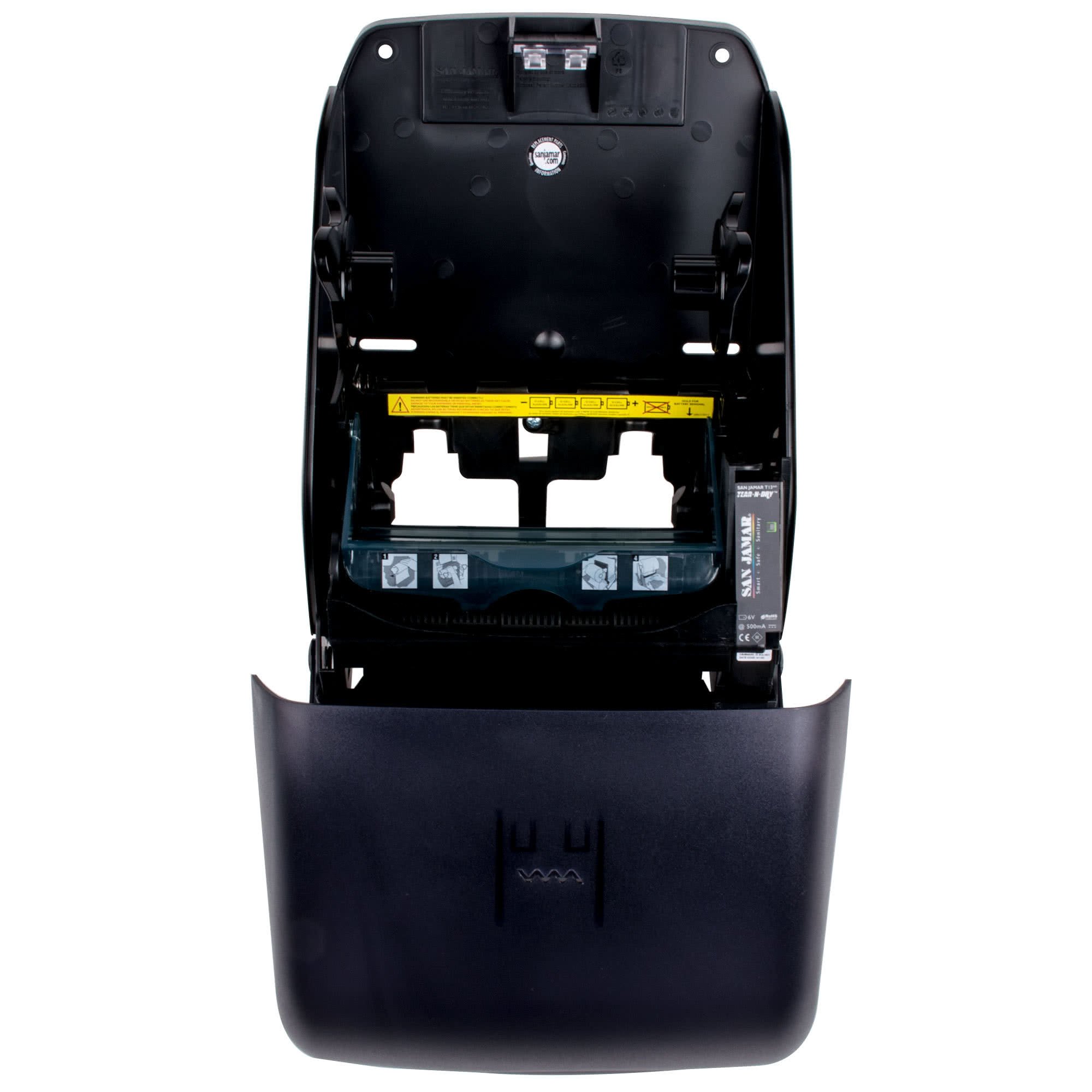 TableTop King T1390TBK Tear-N-Dry Black Hands-Free Paper Roll Towel Dispenser - Ideal for Restaurants, Kitchens & Commercial Bathrooms