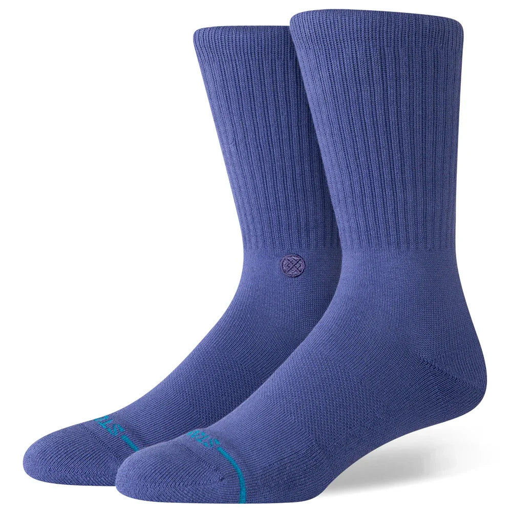 Stance STP Icon Socks - Indigo2 Color, Comfortable & Durable Athletic Socks for Running, Gym & Everyday Wear