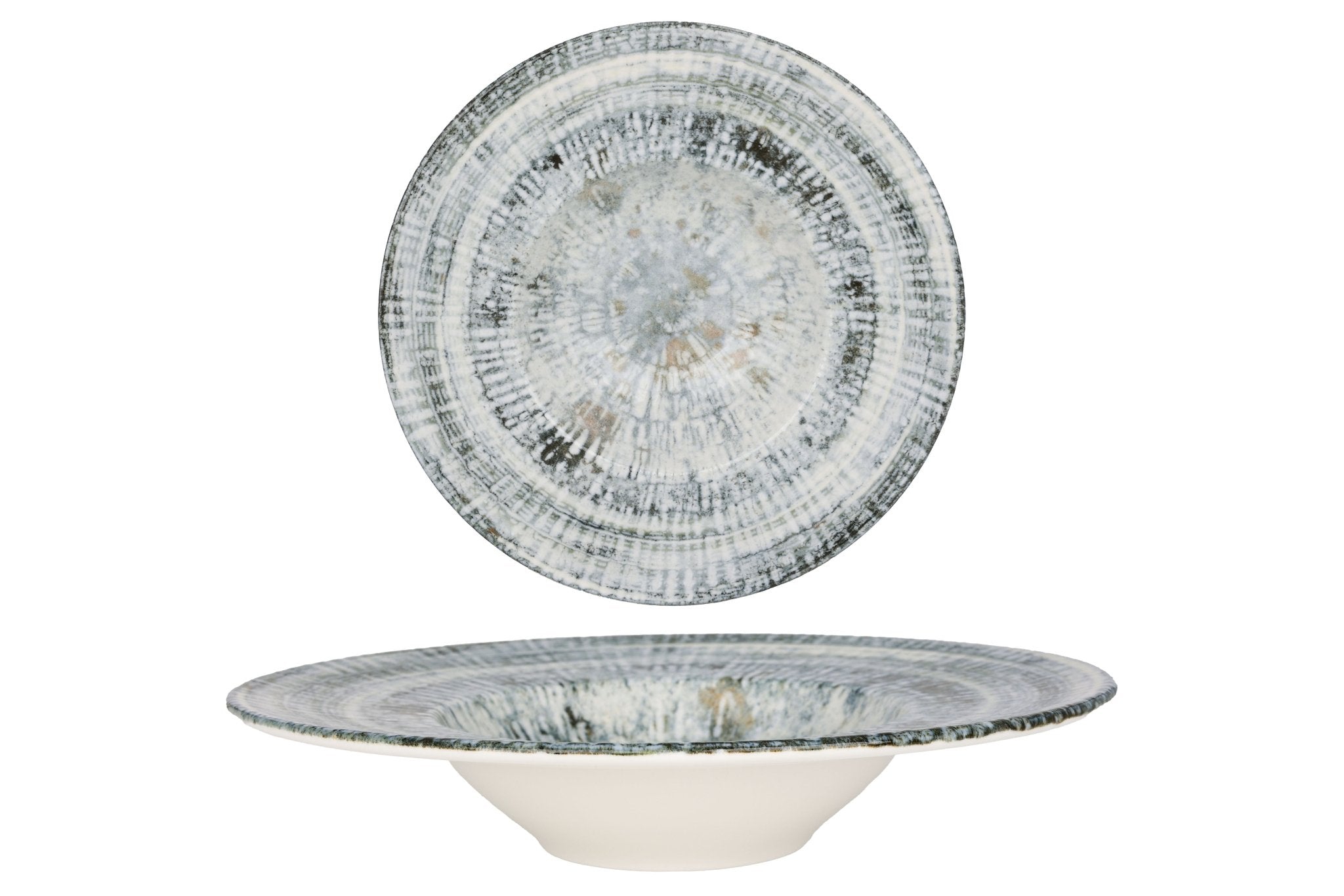 Odette Pasta Plate 28cm (400cc) - Premium Ceramic Dinner Plate for Pasta, Salad & Desserts - Perfect for Italian Dining, Family Gatherings & Restaurant Use