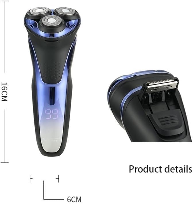 Professional Electric Shavers for Men - Waterproof Rotary 3D Floating Beard Trimmer & Rechargeable Shaving Razor | Perfect for Travel, Gym & Daily Grooming Routine