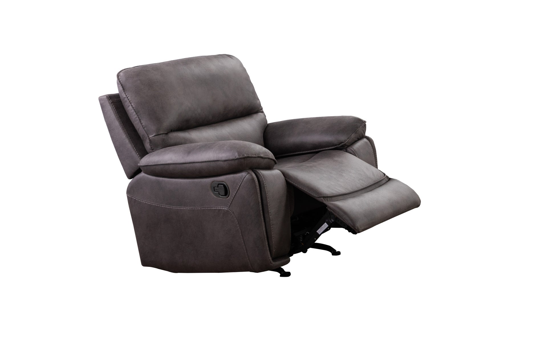 Easton Grey Reclining Living Room Furniture Set - 3-Piece Sofa and Loveseat with Cup Holders - Modern Comfort for Family Movie Nights and Relaxation