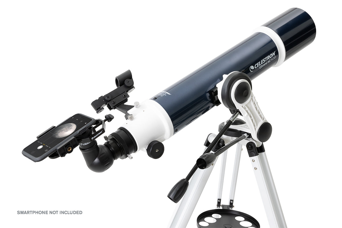 Omni AZ 102 Smartphone Adapter Telescope - Portable Astronomy Telescope for Adults & Kids, Perfect for Stargazing, Moon Watching & Astrophotography (Ideal for Backyard, Camping & Outdoor Adventures)