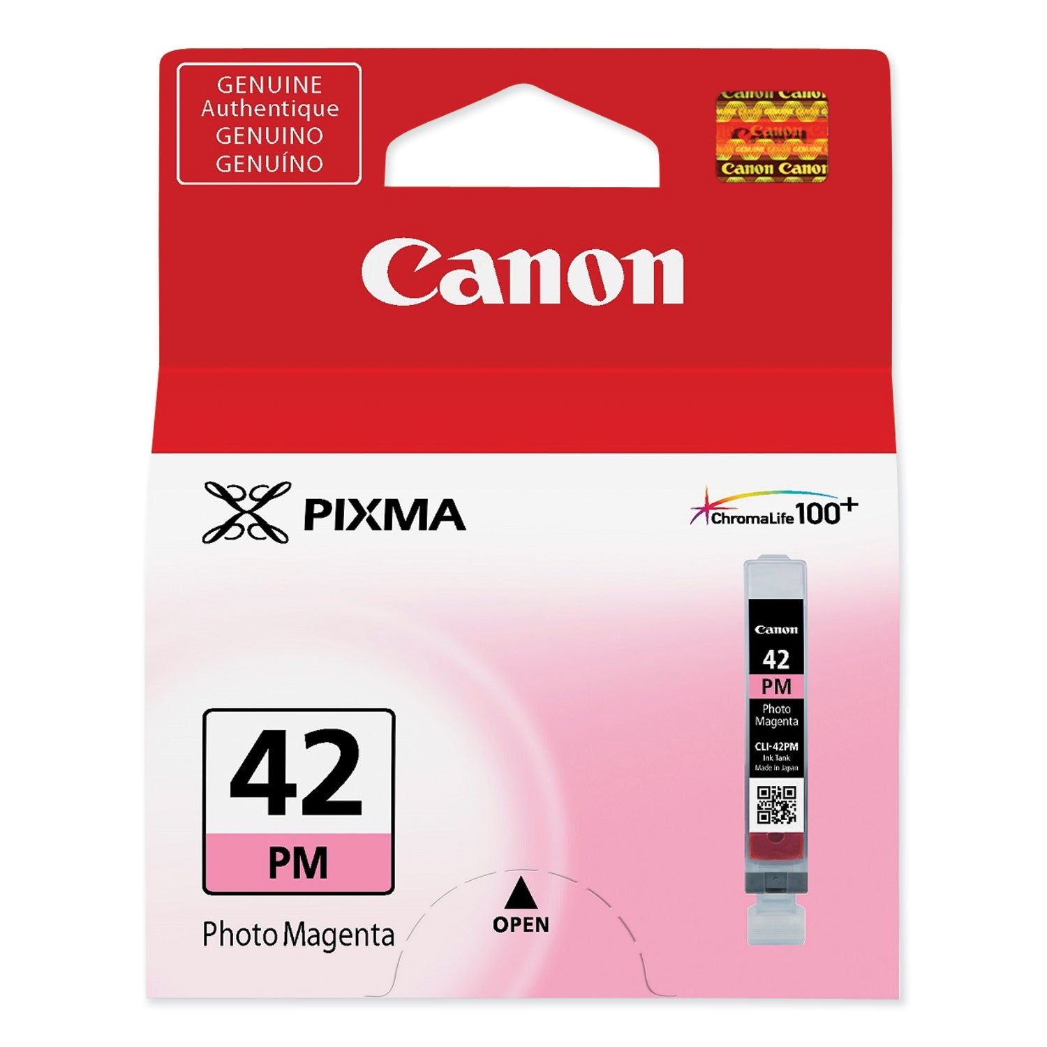 Canon CLI-42 ChromaLife100+ Photo Magenta Ink Cartridge (6389B002) - High-Quality Photo Printing for Home & Office Use