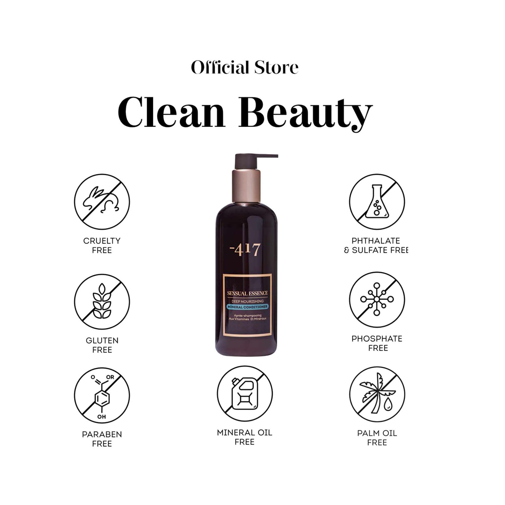 Minus 417 Sensual Essence Deep Nourishing Mineral Conditioner for Dry & Damaged Hair - Hydrating & Repairing Hair Treatment for Soft, Shiny Locks - Perfect for Daily Use & Salon-Quality Results at Home