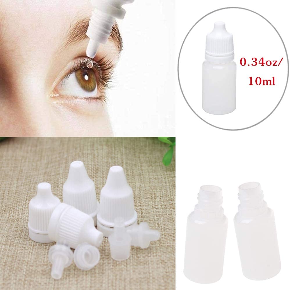12 Pack 10ml Clear Plastic Bottles for Perfume, Essential Oils, Attar & Cosmetics | Small Travel-Sized Containers for DIY, Aromatherapy & Eye Drops | Leak-Proof Refillable Mini Bottles