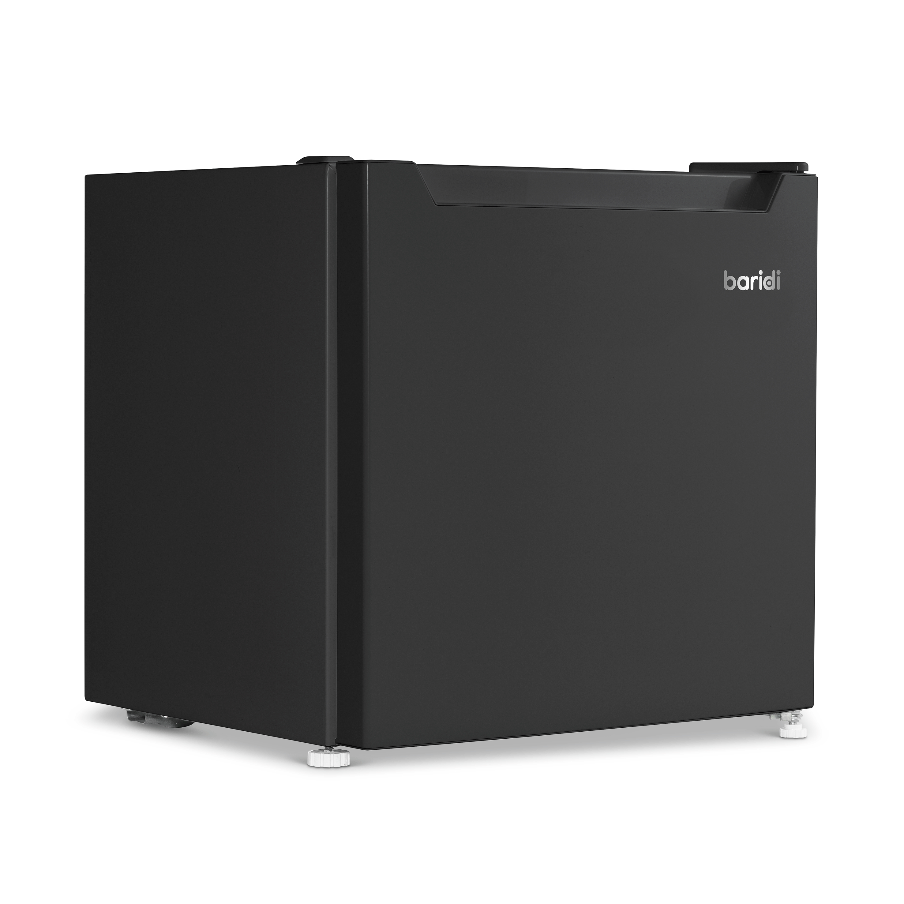 Baridi 31L Mini Tabletop Fridge and Freezer with Reversible Door - Compact Black Refrigerator for Bedroom, Office, Dorm, or Small Spaces - Perfect for Drinks, Snacks, and Beauty Products Storage