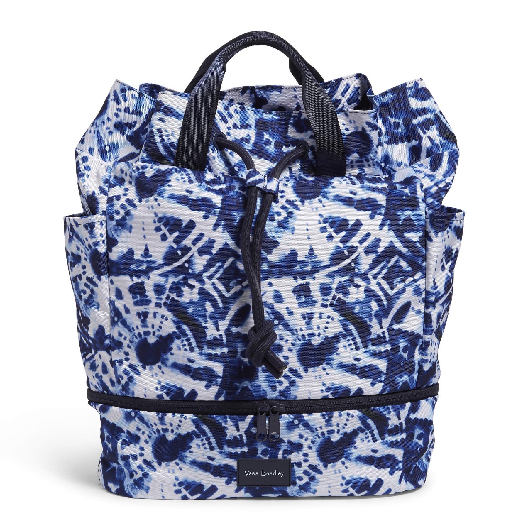 Vera Bradley Women's Recycled Lighten Up Reactive Sport Gym Bag - Eco-Friendly Travel Tote for Workout, Yoga, Beach & Weekend Getaways