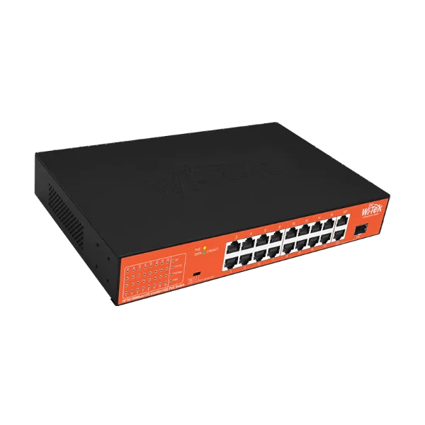 WI TEK 16 Port Gigabit PoE Switch with 150W Budget Power - Ideal for Home Office, Small Business & IP Camera Networks