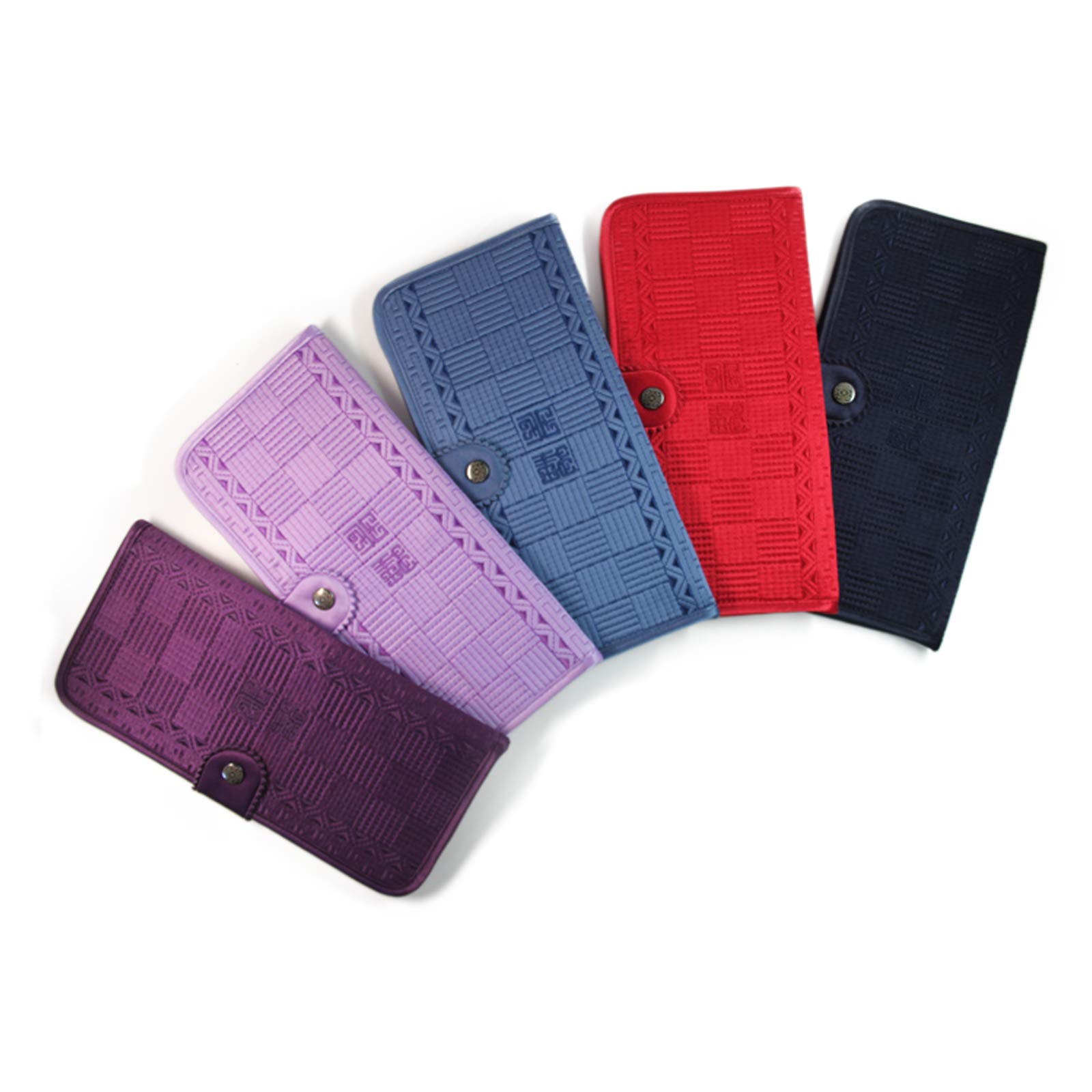 Premium Korean Handmade Silk Quilted Women's Wallet - President's Wallet Version 2 (Navy Blue) | Elegant Gift for Women, Business Professionals & Special Occasions