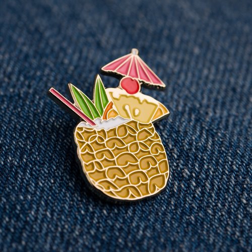 Love & Victory Cocktail Pin Tiki Bar Accessories - Vintage Hawaiian Style Drink Pins for Bartenders, Party Favors & Tropical Themed Events