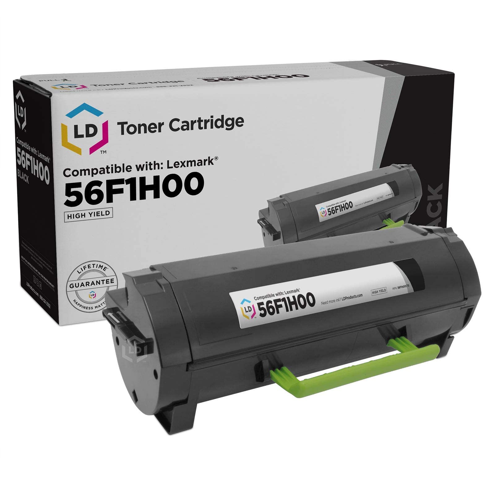 High-Yield LD Products Black Toner Cartridge - Compatible with Lexmark 56F1H00 & MS321dn Printer | Reliable Replacement for Office Printing & Document Workflows