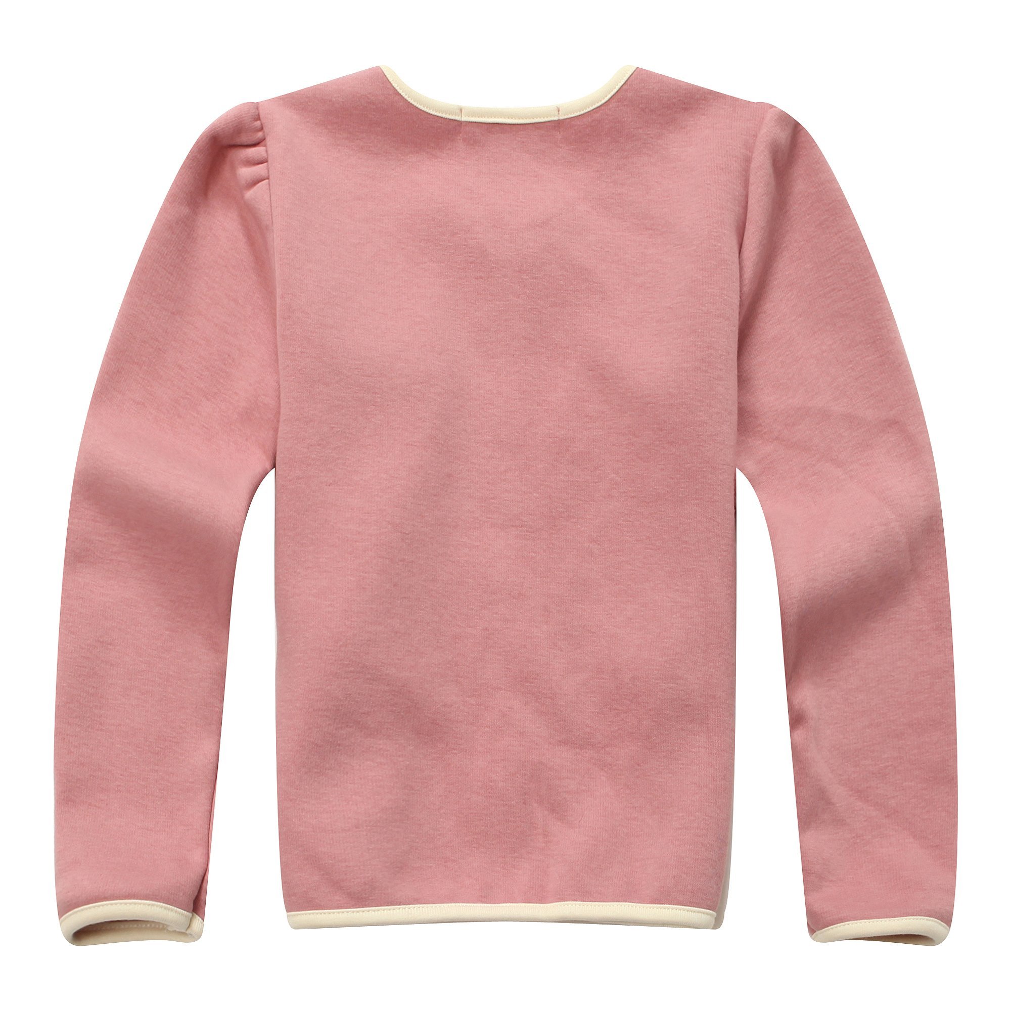 Richie House Girls' Sweet Coat with Fake Pockets - Stylish Winter Jacket for Kids, Warm Outerwear for School & Playtime - Perfect for Holidays, Birthday Gifts & Outdoor Activities