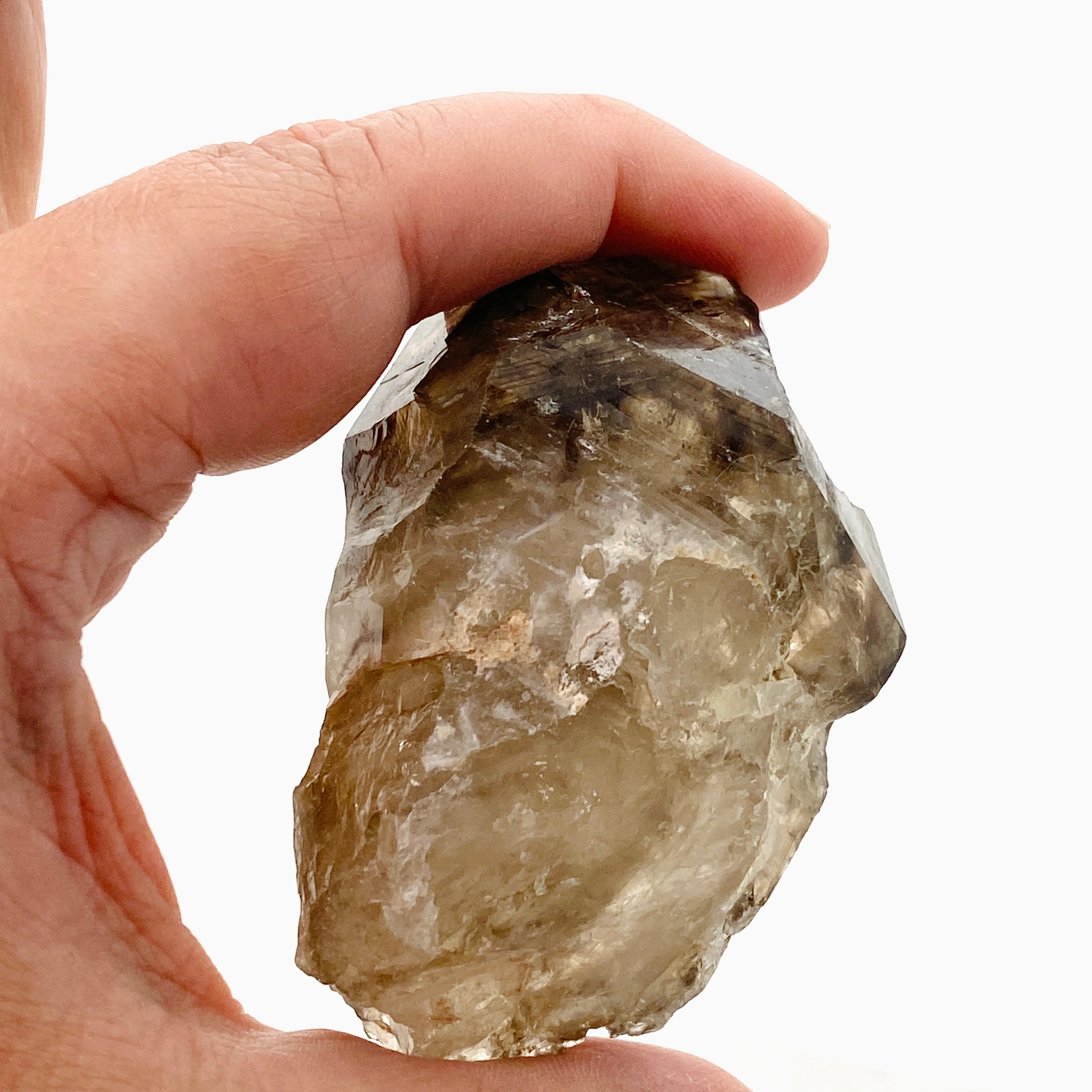 Natural Smokey Elestial Quartz Crystal Point - Healing Stone for Meditation, Energy Work & Spiritual Growth - Perfect for Home Decor, Reiki, and Crystal Collections