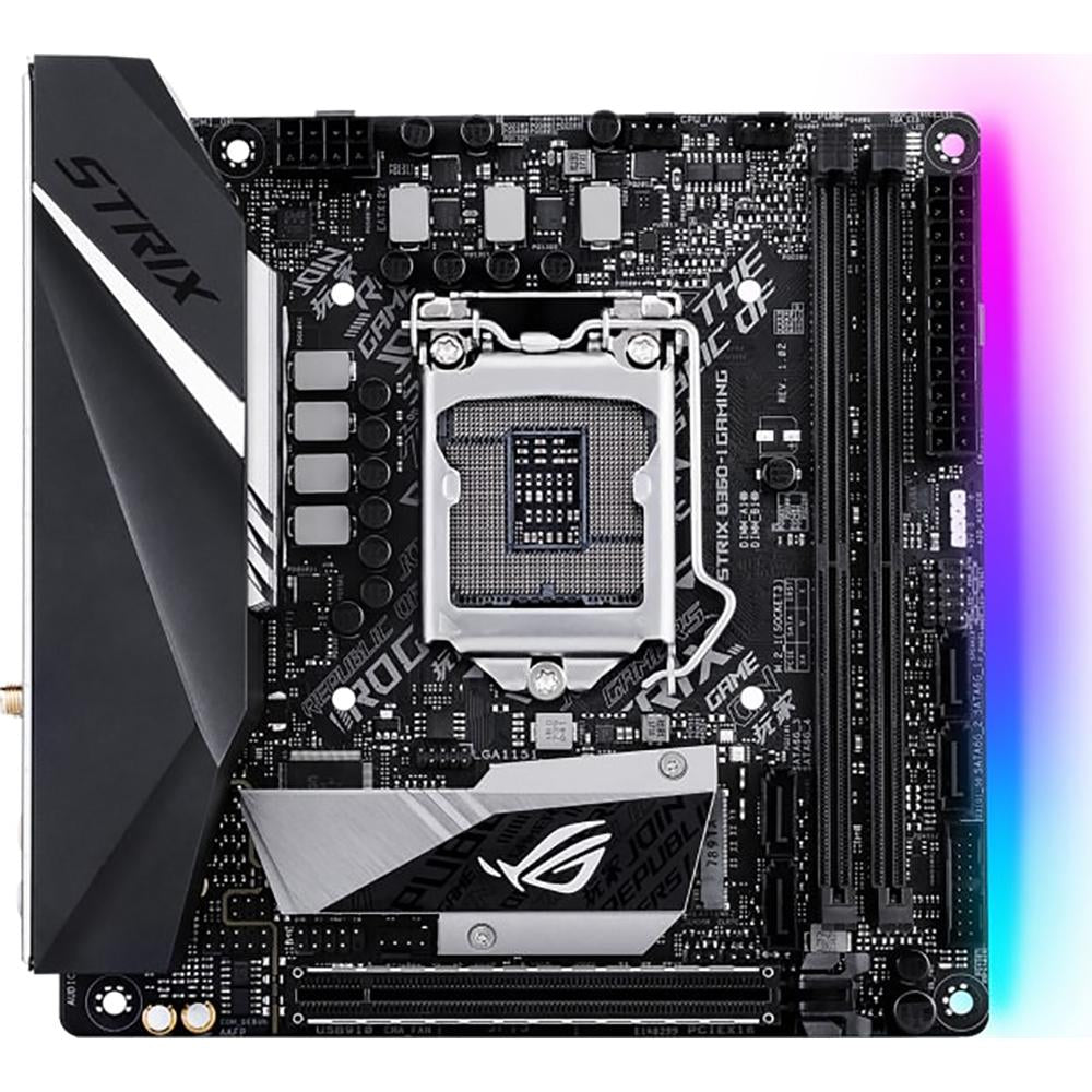 ASUS ROG STRIX B360-I Gaming Motherboard - LGA1151 Socket, Intel B360 Chipset, Mini-ITX Form Factor for Compact Gaming PC Builds | Perfect for eSports, Streaming & VR Gaming Setups