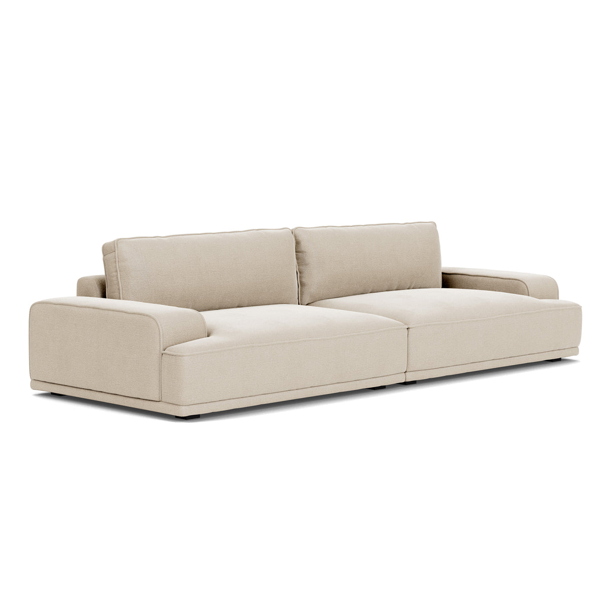 Leonora Fabric 3.5 Seater Sofa - Modern Living Room Couch with Sturdy Frame & Comfortable Cushions | Perfect for Small Spaces, Apartments & Cozy Home Decor