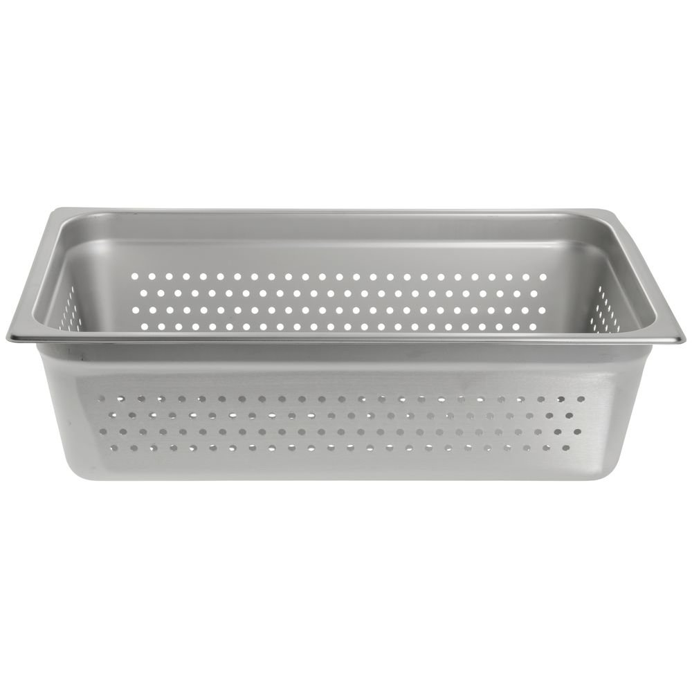 Premium Stainless Steel Full Size Perforated Steam Table Pan - 6
