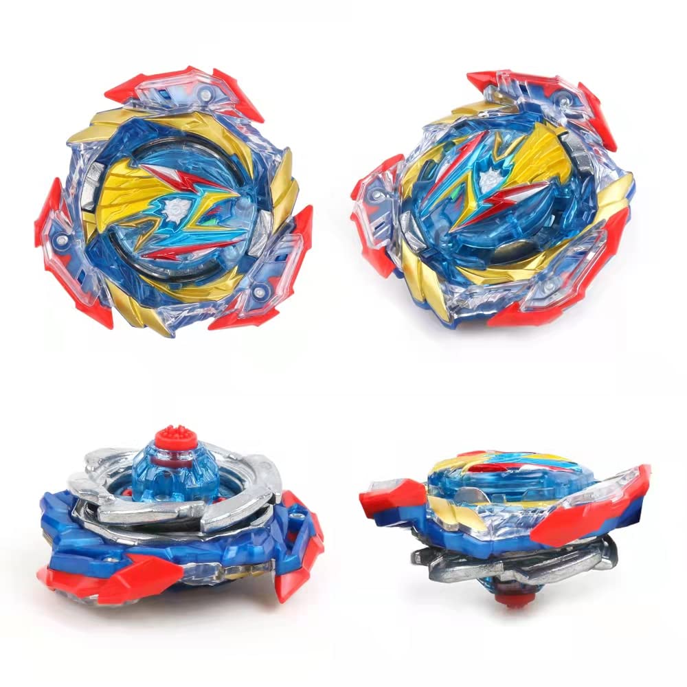 Beyblade Burst Metal Fusion Attack Top Grip Blade Set - 8 Premium Spinning Battle Tops with 3 Two-Way Launchers & 2 Handles - Ultimate Battling Game Toy for Kids Ages 6-8+ - Great Birthday Gift for Boys - Includes Durable Storage Box - Perfect for Competitive Play, Birthday Parties & STEM Learning
