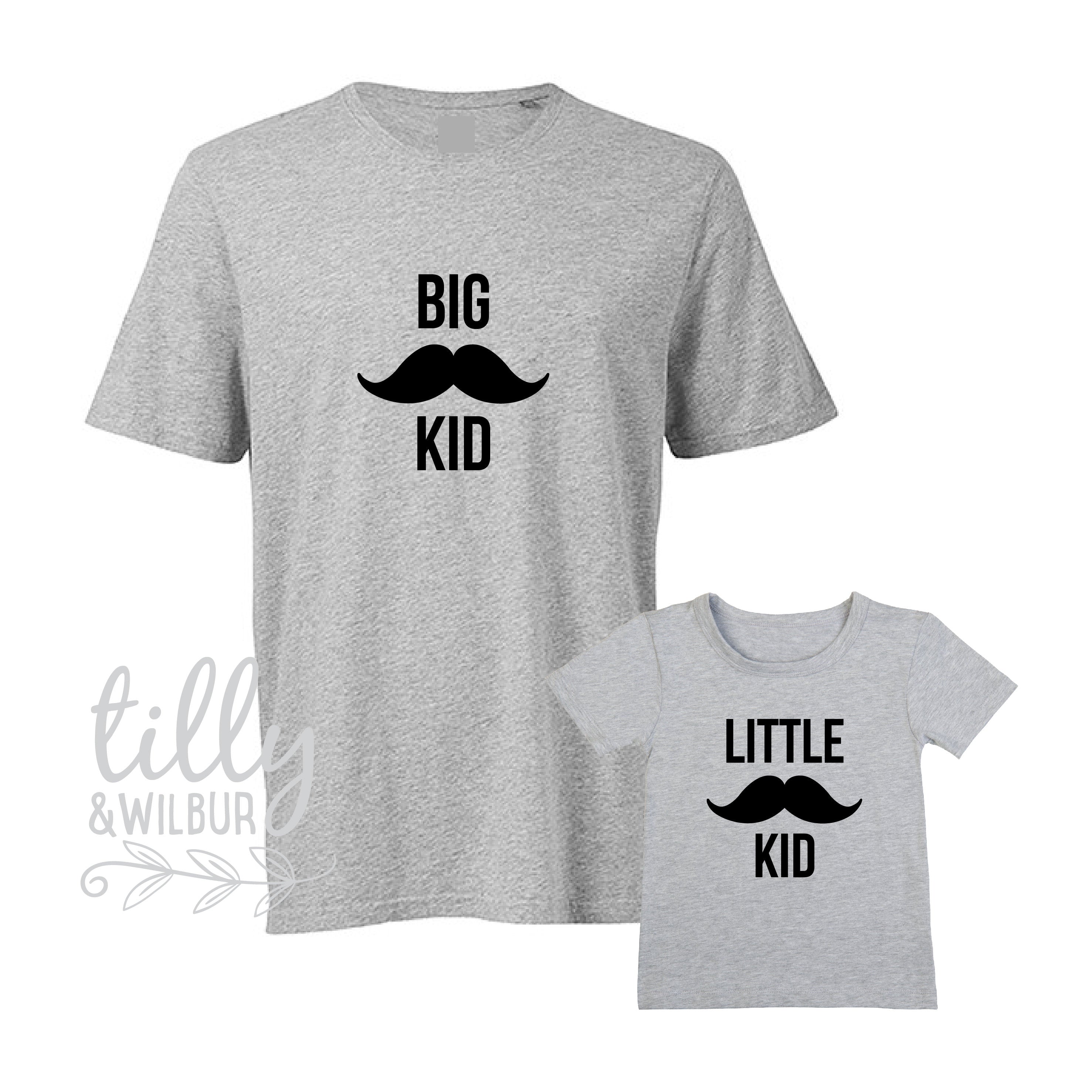 Big Kid Little Kid Matching Shirts - Family Matching Outfits for Boys & Girls - Cute Coordinating Sibling Shirts for Photos, Holidays & Special Occasions